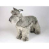 Animaux-Bois-Animaux-Bronzes propose Chien Schnauzer 50 cm peluche animaux debout réaliste Piutre 1205