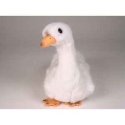 Décoration OiseauxCygneau 30 cm assis peluche -732 Piutre