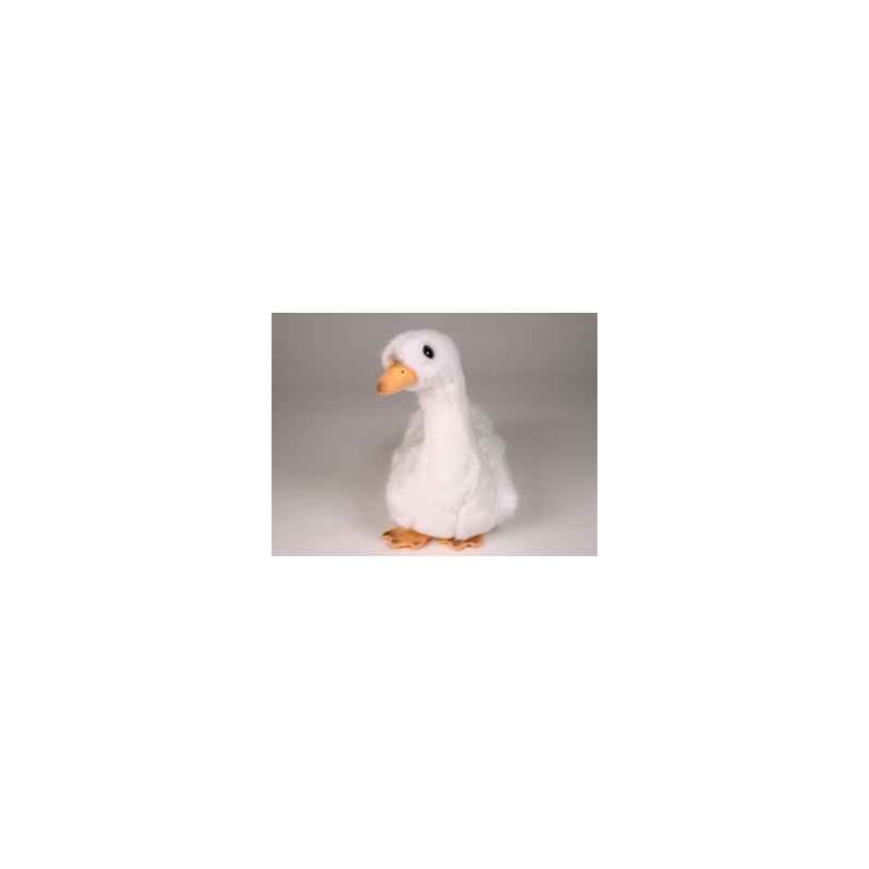 Décoration OiseauxCygneau 30 cm assis peluche -732 Piutre