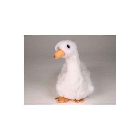 Décoration OiseauxCygneau 30 cm assis peluche -732 Piutre