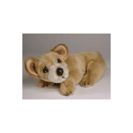 Animaux-Bois-Animaux-Bronzes propose Chien Chiwawa 35 cm peluche animaux allongés réaliste Piutre 3238