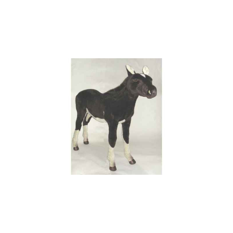  Cheval Poulain chestnut 120 cm peluche animaux debout réaliste Piutre 2696