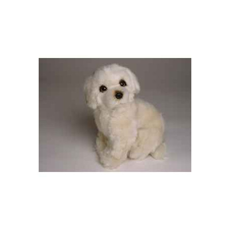 Animaux-Bois-Animaux-Bronzes propose Chien Berger de Maremme 28 cm assis peluche réaliste Piutre 1304