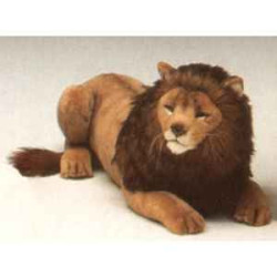 Félin Piutre Lion 85 cm peluche animaux allongés -2507