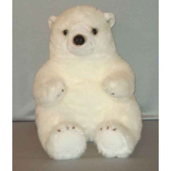 Décors Animaux peluche Peluche ours blanc 60 cm Piutre -G021