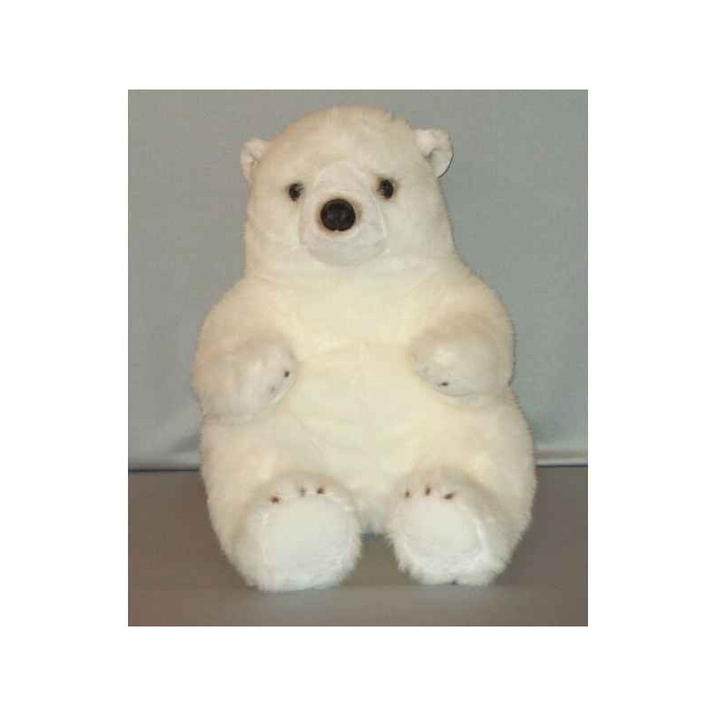 Décors Animaux peluche Peluche ours blanc 60 cm Piutre -G021