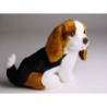 Animaux-Bois-Animaux-Bronzes propose Chien Basset-hound 28 cm assis peluche réaliste Piutre 1309