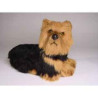 Animaux-Bois-Animaux-Bronzes propose Chien Yorkshire terrier 35 cm peluche animaux allongés réaliste Piutre 3299