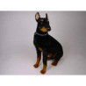 Animaux-Bois-Animaux-Bronzes propose Chien Doberman 75 cm assis peluche réaliste Piutre 270