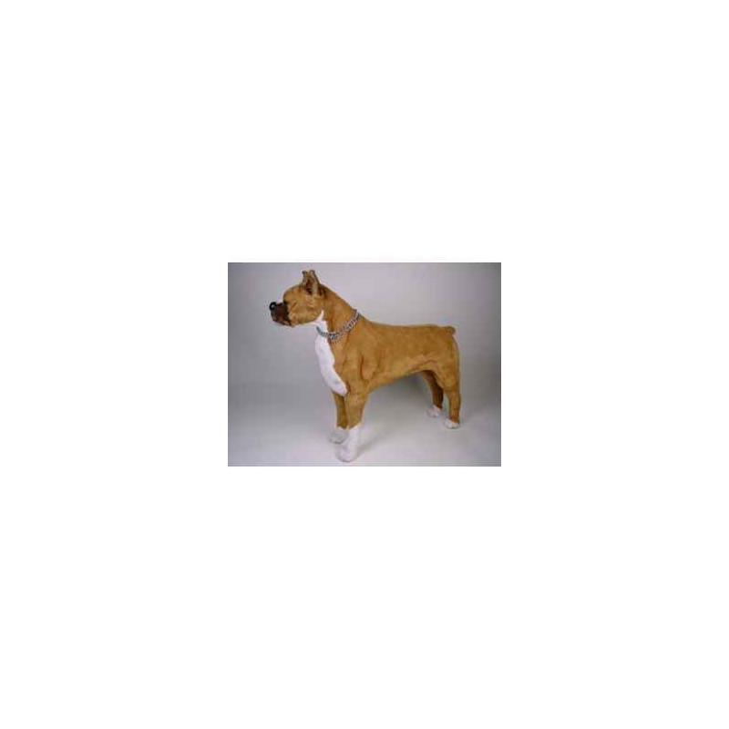 Animaux-Bois-Animaux-Bronzes propose Chien Boxer 80 cm peluche animaux debout réaliste Piutre 2280