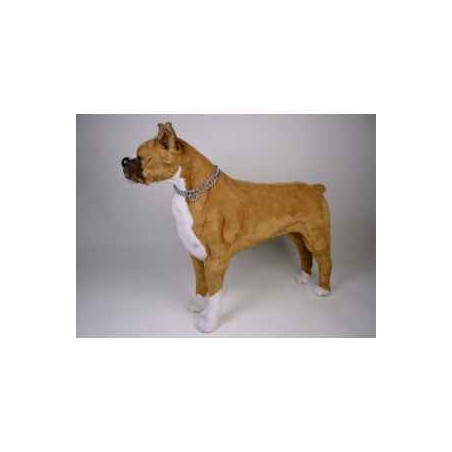 Animaux-Bois-Animaux-Bronzes propose Chien Boxer 80 cm peluche animaux debout réaliste Piutre 2280