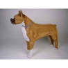 Animaux-Bois-Animaux-Bronzes propose Chien Boxer 80 cm peluche animaux debout réaliste Piutre 2280