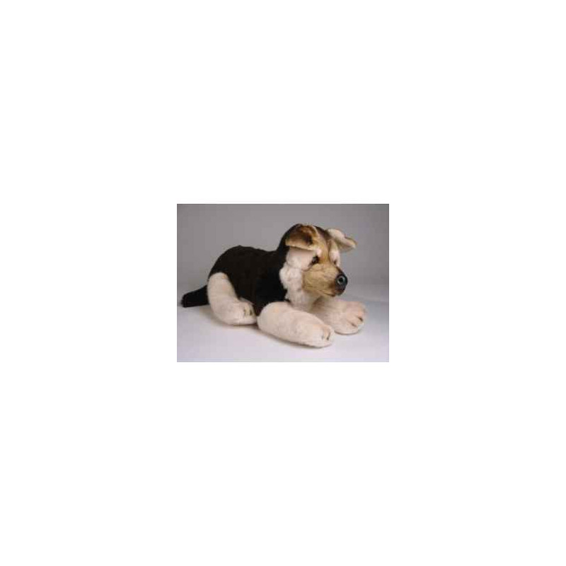 Animaux-Bois-Animaux-Bronzes propose Chien Berger allemand 40 cm peluche animaux allongés réaliste Piutre 2226