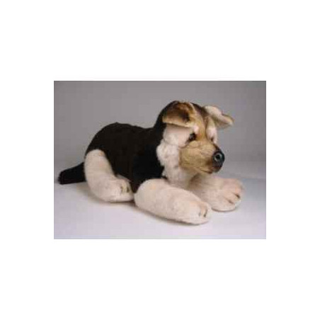 Animaux-Bois-Animaux-Bronzes propose Chien Berger allemand 40 cm peluche animaux allongés réaliste Piutre 2226