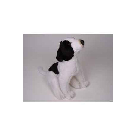 Animaux-Bois-Animaux-Bronzes propose Chien Lévrier 45 cm assis peluche réaliste Piutre 3231