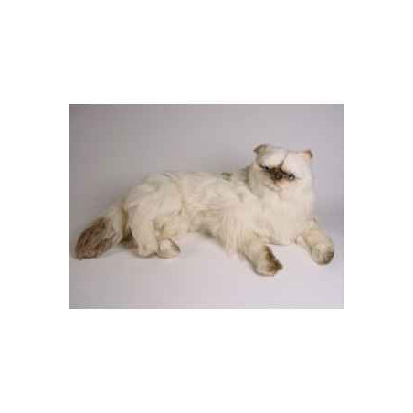 Animaux-Bois-Animaux-Bronzes propose Chat colour point ou himalaya 60 cm peluche animaux allongés réaliste Piutre