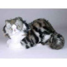 Peluche allongée chat de Norvège 35 cm Piutre   2467