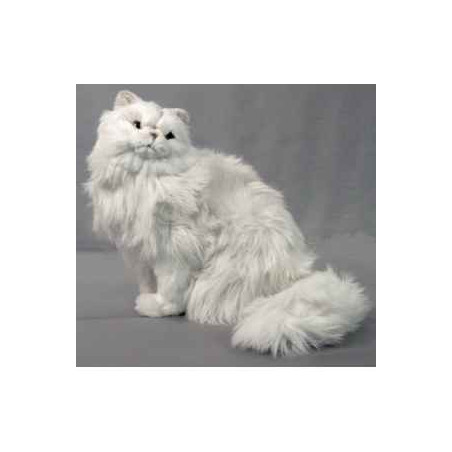 Animaux-Bois-Animaux-Bronzes propose Chat persan 45 cm assis réaliste Piutre
