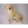 Animaux-Bois-Animaux-Bronzes propose Chien Golden retriever 85 cm assis peluche réaliste Piutre 2201