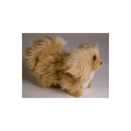 Animaux-Bois-Animaux-Bronzes propose Chien Pékinois miniature 24 cm peluche animaux debout réaliste Piutre 4287