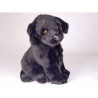 Animaux-Bois-Animaux-Bronzes propose Chien Labrador retrevier noir 30 cm assis peluche réaliste Piutre 3340