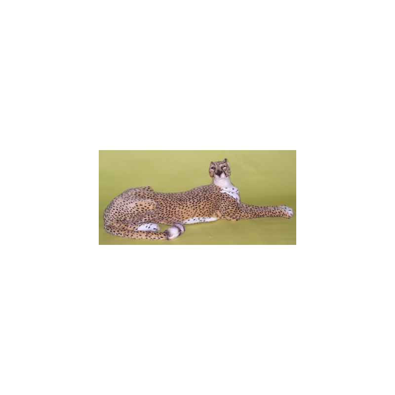 Félin Piutre Guépard 140 cm peluche animaux allongés -2581