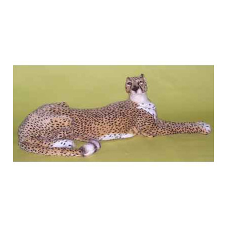 Félin Piutre Guépard 140 cm peluche animaux allongés -2581