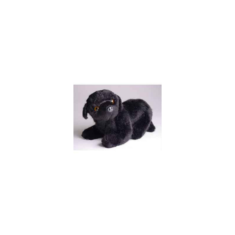 Animaux-Bois-Animaux-Bronzes propose Chien Mascotte Terre Neuve 20 cm peluche animaux allongés réaliste Piutre 4246