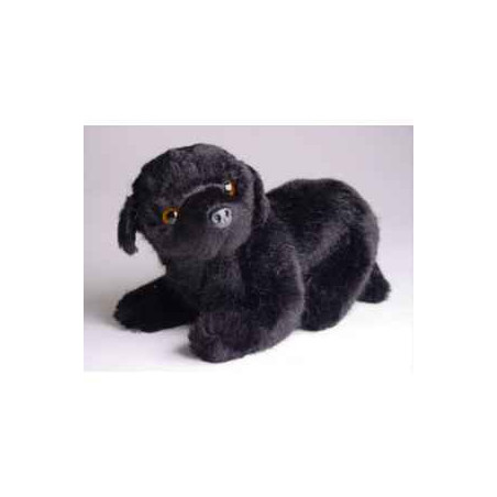 Animaux-Bois-Animaux-Bronzes propose Chien Mascotte Terre Neuve 20 cm peluche animaux allongés réaliste Piutre 4246