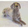 Animaux-Bois-Animaux-Bronzes propose Chien Braque de Weimar 90 cm peluche animaux allongés réaliste Piutre 3352