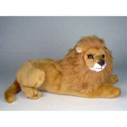 Félin Piutre Lion 50 cm peluche animaux allongés -2508