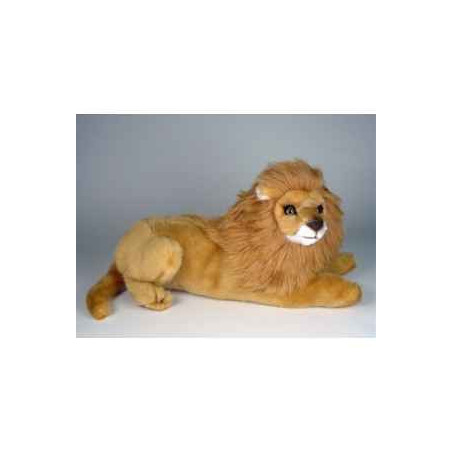 Peluche allongée lion 50 cm Piutre   2508