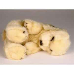 Animaux-Bois-Animaux-Bronzes propose Chien Cocker épagneul frisé 25 cm peluche réaliste Piutre 3209