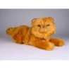 Peluche allongée chat persan roux 40 cm Piutre   2456