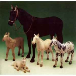  Cheval Cheval marron chestnut 200 cm peluche animaux debout réaliste Piutre 2691