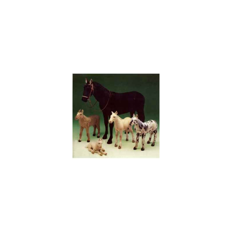  Cheval Cheval marron chestnut 200 cm peluche animaux debout réaliste Piutre 2691
