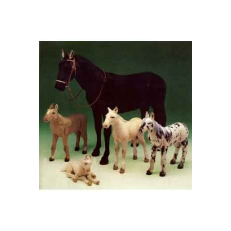  Cheval Cheval marron chestnut 200 cm peluche animaux debout réaliste Piutre 2691