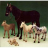  Cheval Cheval marron chestnut 200 cm peluche animaux debout réaliste Piutre 2691
