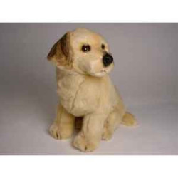 Animaux-Bois-Animaux-Bronzes propose Chien Golden retriever 40 cm assis peluche réaliste Piutre 2204