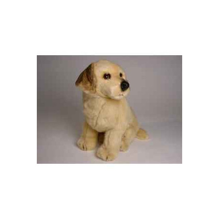 Animaux-Bois-Animaux-Bronzes propose Chien Golden retriever 40 cm assis peluche réaliste Piutre 2204