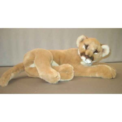 Félin Piutre Puma 55 cm peluche animaux allongés -2590