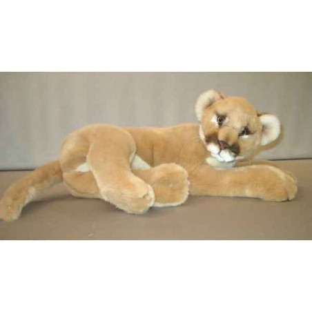 Félin Piutre Puma 55 cm peluche animaux allongés -2590