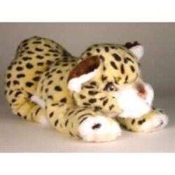 Félin Piutre Guépard 35 cm peluche animaux allongés -2592