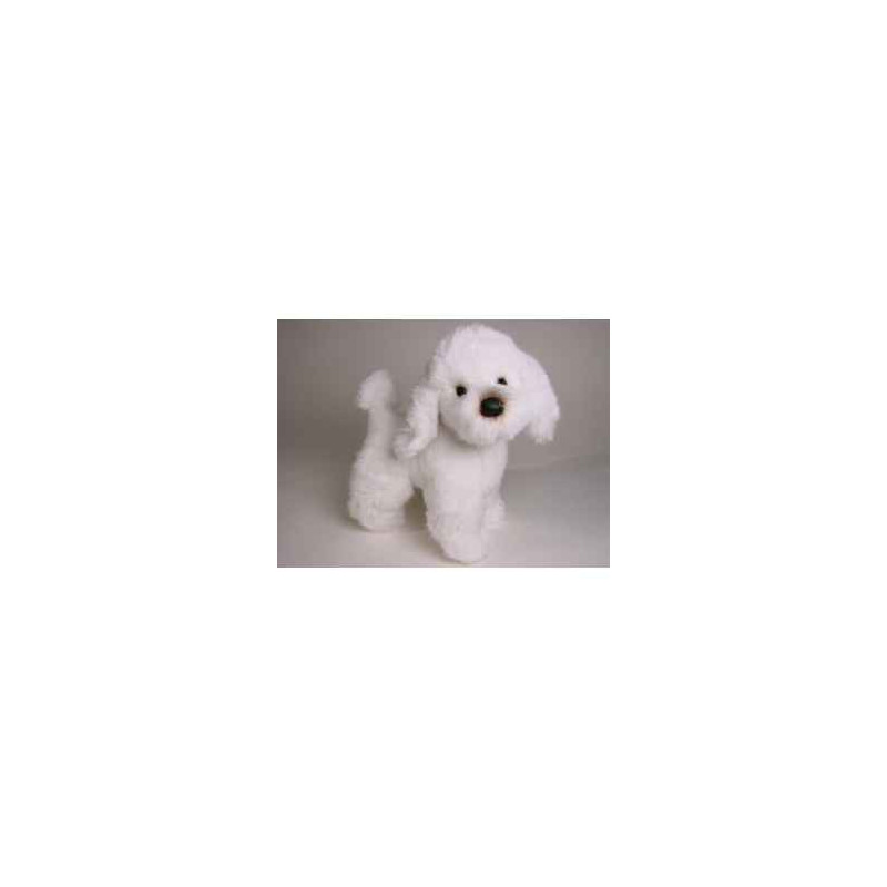Peluche debout poodle blanc 35 cm Piutre   280
