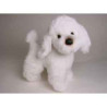 Animaux-Bois-Animaux-Bronzes propose Chien caniche blanc 35 cm peluche animaux debout réaliste Piutre 280