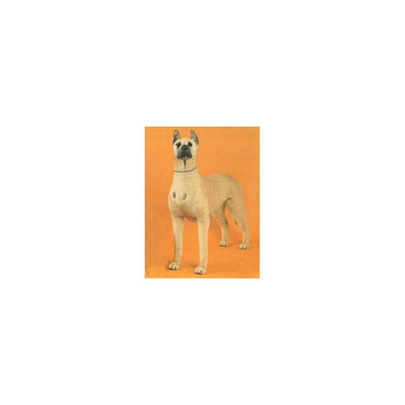 Animaux-Bois-Animaux-Bronzes propose Chien Grand Danois 120 cm peluche animaux debout réaliste Piutre 3300