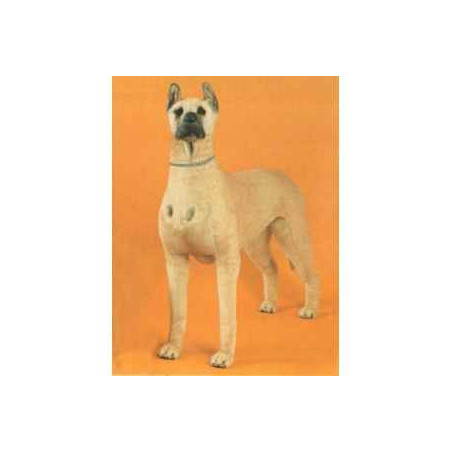 Animaux-Bois-Animaux-Bronzes propose Chien Grand Danois 120 cm peluche animaux debout réaliste Piutre 3300
