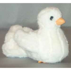  Animaux de la ferme Poussin de colombe blanc cm peluche réaliste Piutre 719