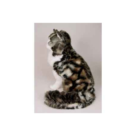 Peluche assise chat de Norvège 50 cm Piutre   2464