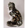 Peluche assise chat de Norvège 50 cm Piutre   2464